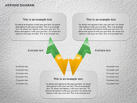 Diagrama de flechas, Diapositiva 14, 01064, Formas — PoweredTemplate.com
