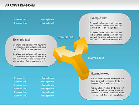 Diagram Tanda Panah, Slide 17, 01064, Bentuk — PoweredTemplate.com
