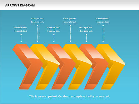 Diagrama de flechas, Diapositiva 18, 01064, Formas — PoweredTemplate.com