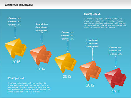 Diagramme des flèches, Diapositive 19, 01064, Formes — PoweredTemplate.com