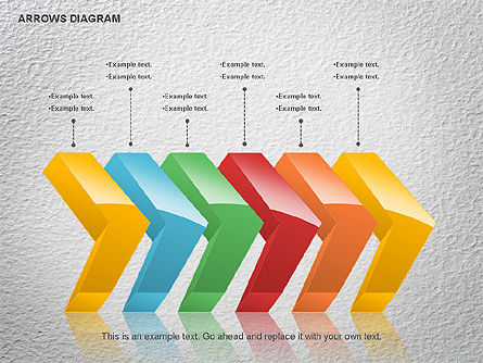 Diagramma frecce, Slide 2, 01064, Forme — PoweredTemplate.com