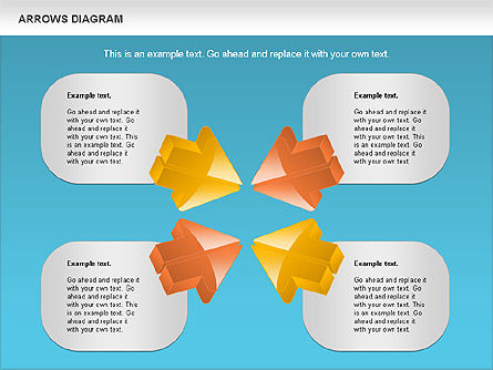 Diagram Tanda Panah, Slide 20, 01064, Bentuk — PoweredTemplate.com