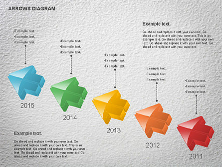 Diagram Tanda Panah, Slide 3, 01064, Bentuk — PoweredTemplate.com
