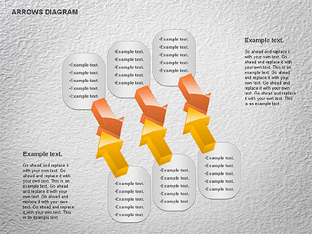 Diagramme des flèches, Diapositive 6, 01064, Formes — PoweredTemplate.com