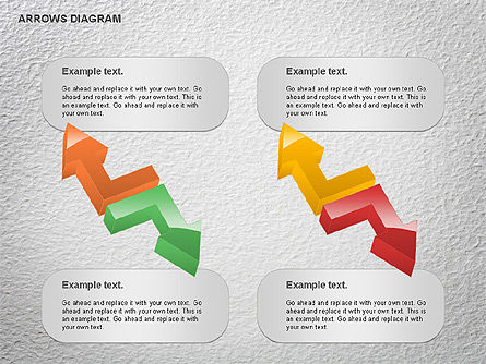 Diagram Tanda Panah, Slide 8, 01064, Bentuk — PoweredTemplate.com