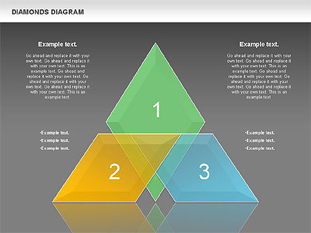 Diagrama de diamantes transparentes, Deslizar 12, 01066, Modelos de Negócio — PoweredTemplate.com