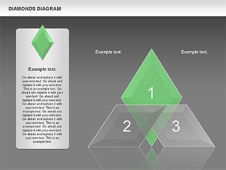 Transparante diamant diagram, Dia 13, 01066, Businessmodellen — PoweredTemplate.com