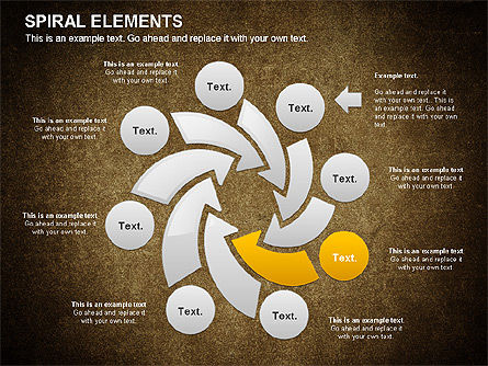 Bagan Proses Spiral, Slide 14, 01067, Diagram Proses — PoweredTemplate.com