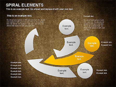Tableau de processus en spirale, Diapositive 16, 01067, Schémas de procédés — PoweredTemplate.com