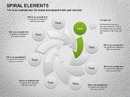 Process chart spirale, Slide 2, 01067, Diagrammi di Processo — PoweredTemplate.com
