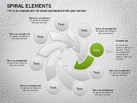Tableau de processus en spirale, Diapositive 3, 01067, Schémas de procédés — PoweredTemplate.com