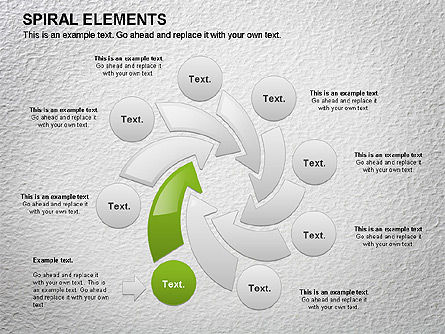 Spiral Process Chart, Slide 6, 01067, Process Diagrams — PoweredTemplate.com