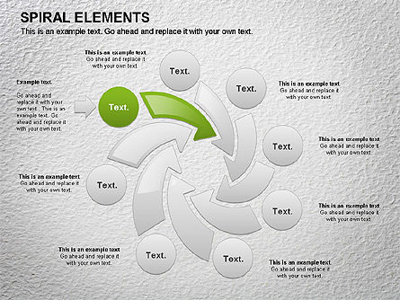Spiraal processchema, Dia 8, 01067, Procesdiagrammen — PoweredTemplate.com