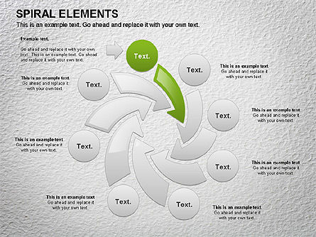 Process chart spirale, Slide 9, 01067, Diagrammi di Processo — PoweredTemplate.com
