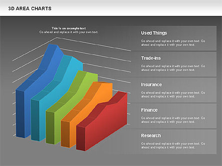 Graphique de zone 3d (piloté par données), Diapositive 15, 01069, Modèles commerciaux — PoweredTemplate.com