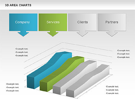3d gráfico de área (dados movidos), Deslizar 6, 01069, Modelos de Negócio — PoweredTemplate.com
