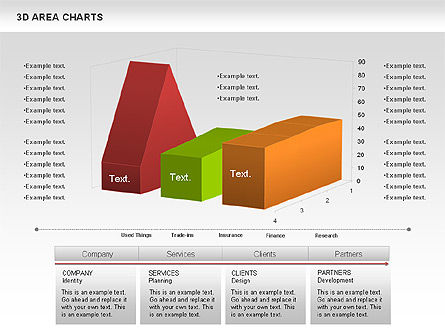 3D Area Chart (data driven), Slide 9, 01069, Business Models — PoweredTemplate.com