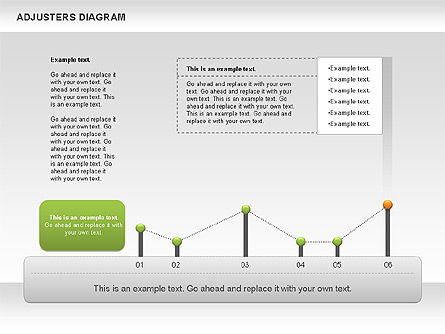 Adjusters Diagram, Slide 3, 01070, Business Models — PoweredTemplate.com