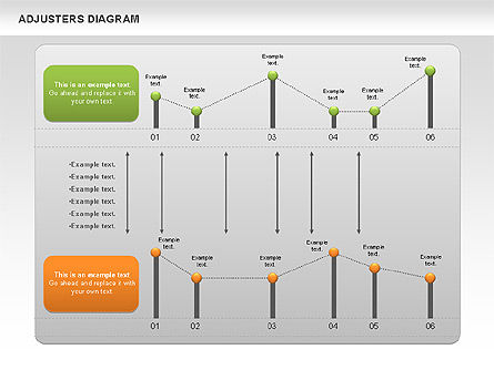 Adjuster-Diagramm, Folie 8, 01070, Business Modelle — PoweredTemplate.com