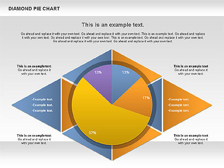 Grafico a torta Diamante, Slide 11, 01071, Grafici a Torta — PoweredTemplate.com
