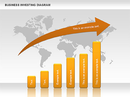 Diagram Investasi Bisnis, Templat PowerPoint, 01072, Model Bisnis — PoweredTemplate.com