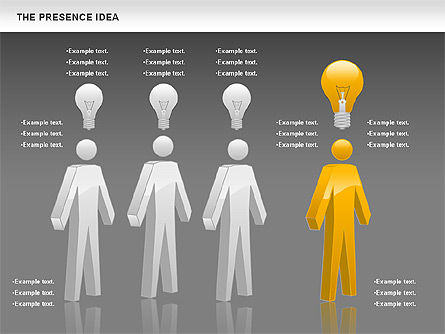 현재의 아이디어, 슬라이드 13, 01073, 비즈니스 모델 — PoweredTemplate.com