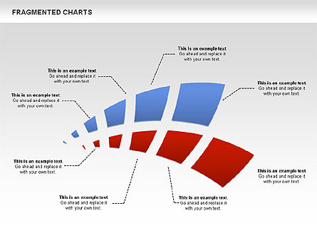 Diagrama de escenario fragmentado, Diapositiva 10, 01074, Diagramas de la etapa — PoweredTemplate.com