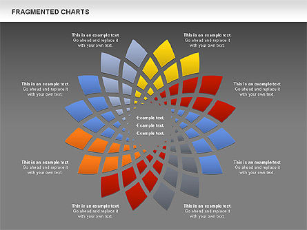 Diagrama de escenario fragmentado, Diapositiva 12, 01074, Diagramas de la etapa — PoweredTemplate.com