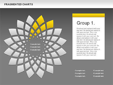 Diagrama de escenario fragmentado, Diapositiva 13, 01074, Diagramas de la etapa — PoweredTemplate.com