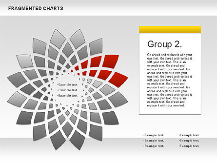 Diagrama de escenario fragmentado, Diapositiva 3, 01074, Diagramas de la etapa — PoweredTemplate.com