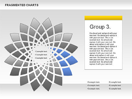 Diagrama de escenario fragmentado, Diapositiva 4, 01074, Diagramas de la etapa — PoweredTemplate.com