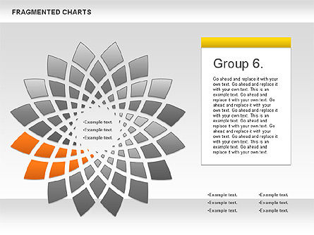 Diagrama de escenario fragmentado, Diapositiva 7, 01074, Diagramas de la etapa — PoweredTemplate.com