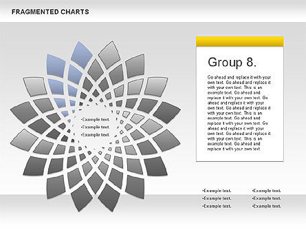 Diagrama de escenario fragmentado, Diapositiva 9, 01074, Diagramas de la etapa — PoweredTemplate.com