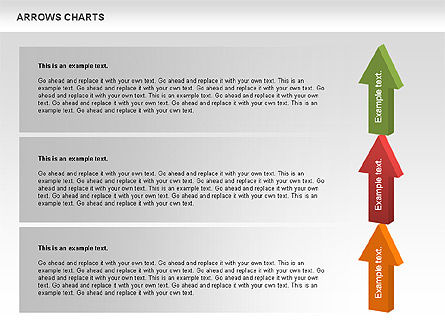 矢印のあるステージの図, スライド 11, 01077, 段階図 — PoweredTemplate.com