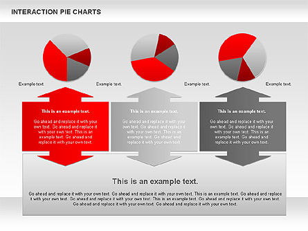 Interaction Pie Charts Diagram, Slide 11, 01078, Pie Charts — PoweredTemplate.com