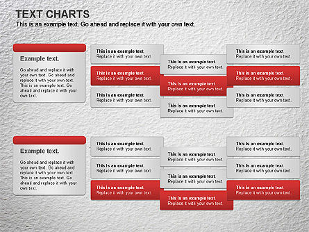 Text Boxes Chart, Slide 10, 01080, Text Boxes — PoweredTemplate.com