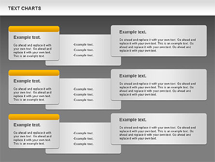 Text Boxes Chart, Slide 14, 01080, Text Boxes — PoweredTemplate.com