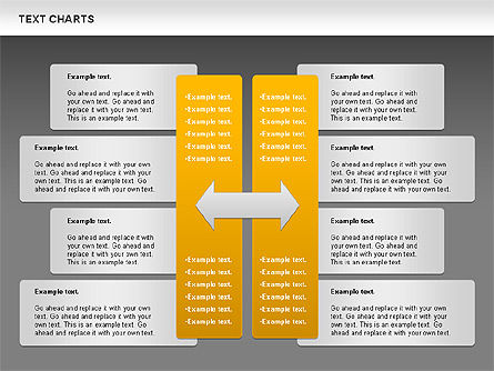 Gráfico de caixas de texto, Deslizar 15, 01080, Caixas de texto — PoweredTemplate.com