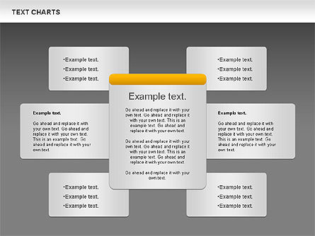 Text Boxes Chart, Slide 16, 01080, Text Boxes — PoweredTemplate.com