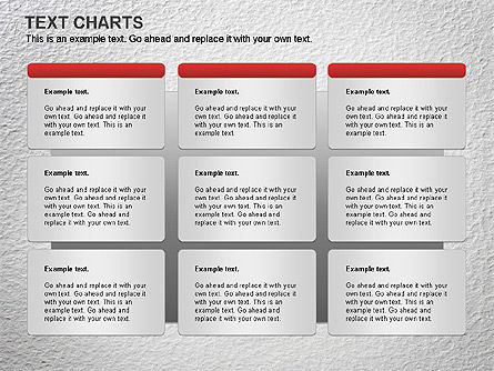 Text Boxes Chart, Slide 6, 01080, Text Boxes — PoweredTemplate.com