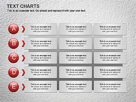 Text Boxes Chart, Slide 8, 01080, Text Boxes — PoweredTemplate.com