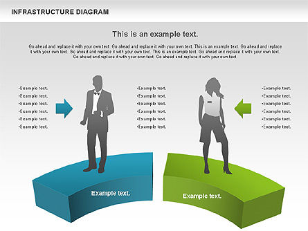 Diagram Lingkaran Proses - Infrastruktur, Slide 11, 01085, Diagram Proses — PoweredTemplate.com