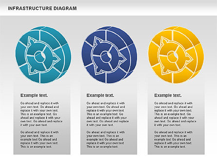 Werkwijze cirkel diagram - infrastructuur, Dia 5, 01085, Procesdiagrammen — PoweredTemplate.com