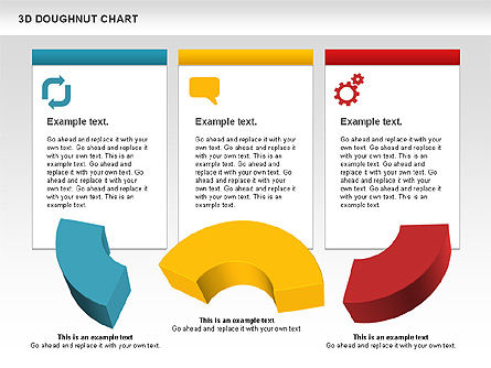 3D Donut Chart, Slide 5, 01086, Pie Charts — PoweredTemplate.com