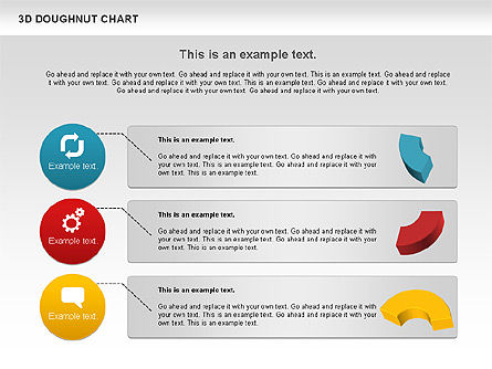 3D Donut Chart, Slide 6, 01086, Pie Charts — PoweredTemplate.com