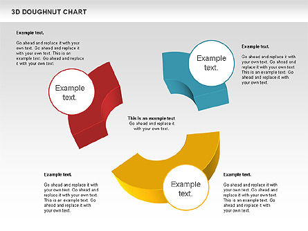 Graphique 3d Donut, Diapositive 7, 01086, Diagrammes circulaires — PoweredTemplate.com