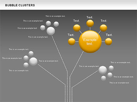 Tableau des clusters à bulles, Diapositive 16, 01087, Graphiques — PoweredTemplate.com