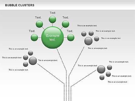 Tableau des clusters à bulles, Diapositive 8, 01087, Graphiques — PoweredTemplate.com