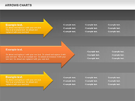 Arrows diagrama cronograma, Deslizar 13, 01088, Timelines & Calendars — PoweredTemplate.com