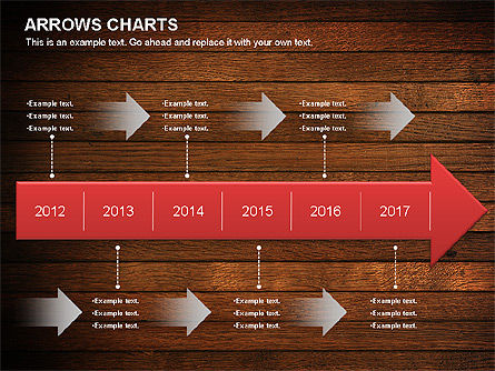 Arrows diagrama cronograma, Deslizar 5, 01088, Timelines & Calendars — PoweredTemplate.com